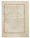 MANUSCRIPT.  Sforza Cesarini, Gaetano, Duke. Vellum Document in Latin Signed, appointing an apostolic protonotary.  1724